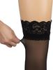 Garter Plus Gorgeous Lace Floral Stockings with Silicone Durable and Thin [ohyeah] Stockings, Tights, Size, Non-Slip, Over-the-Knee Stockings, Cute,
