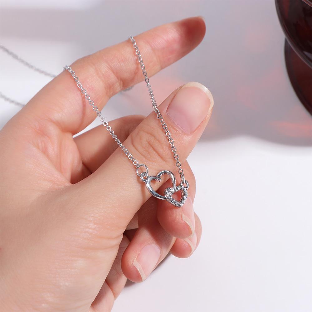 Clavicular Sweater Chain Love Heart Chain Choker Hollow Heart Chain Pendant  Couple
