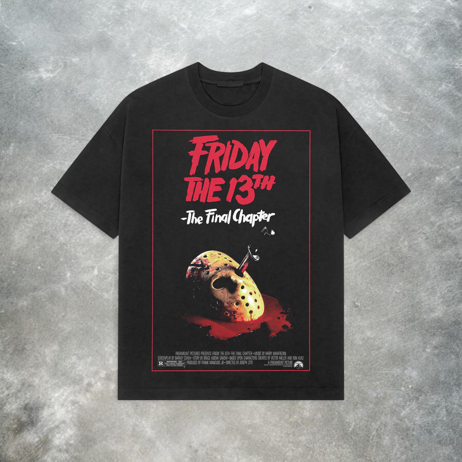 Retro Friday the 13th - Final Chapter Tee: Vintage Horror Movie T-Shirt S