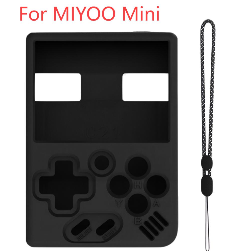 Protective Cover for MIYOO Mini Plus Game Console Silicone Case Gaming Console Sleeve Skin Anti-Slip with Lanyard for MIYOO Mini