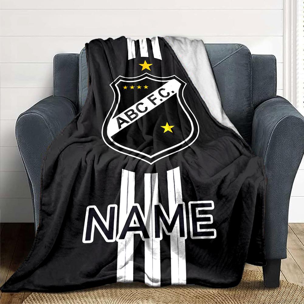 Custom Name Bayern Munich Crest Blanket for Couch & Bed, Plush Cozy Fuzzy Blanket Super Soft & Warm Blankets for Fall and Winter. 0908224