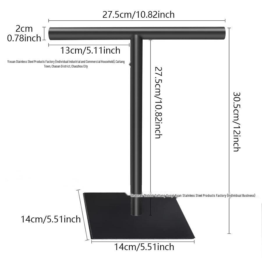 Space-Saving Vertical Towel Rack for Bathroom or Kitchen Countertop Storage