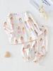 Baby Girls Long Sleeve Pajama Set, Cute Princess Heart Star Print Ruffle Cuffs Soft Skin-Friendly Casual Sleepwear for Infant Girls 6M-3Y