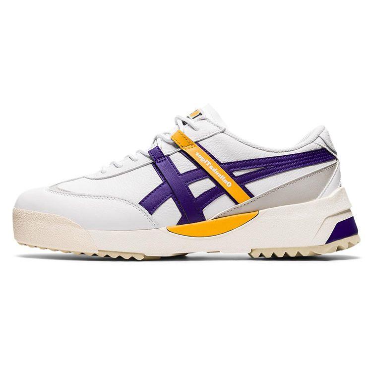 

Onitsuka Tiger Unisex Delegation EX White Purple Leather Lace-Up Sneakers 1183A559-103 36