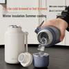 Diller 450ml Tea Infuser Stainless Steel Water Bottle with Cup Lid