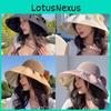 Cotton Sun Hat For Women With Large Brim Sun Protection For Beach Outdoor Sunshade