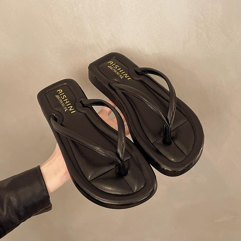 Sommer-Flip-Flops Damen Ins Neu Lässig Mode All-Match Flip-Flops Outdoor Lässig Rutschfest Strand Schuhe