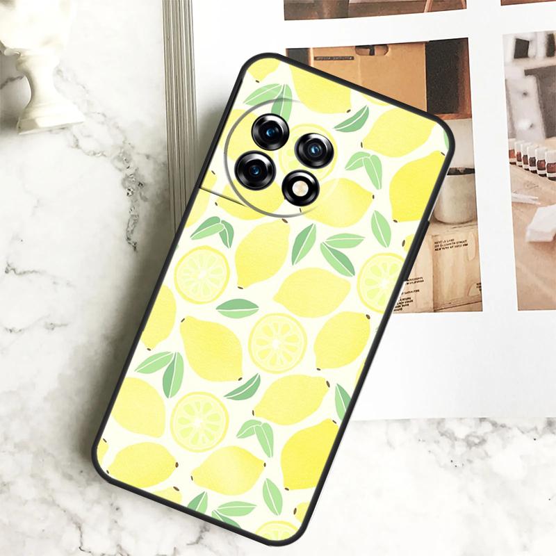 Etui Summer Fruit Lemon do OnePlus 11 12 12R 9 10 Pro 10R 9R 8T 10T Nord CE 2 3 Lite 2T N10 N20 N30 CE4