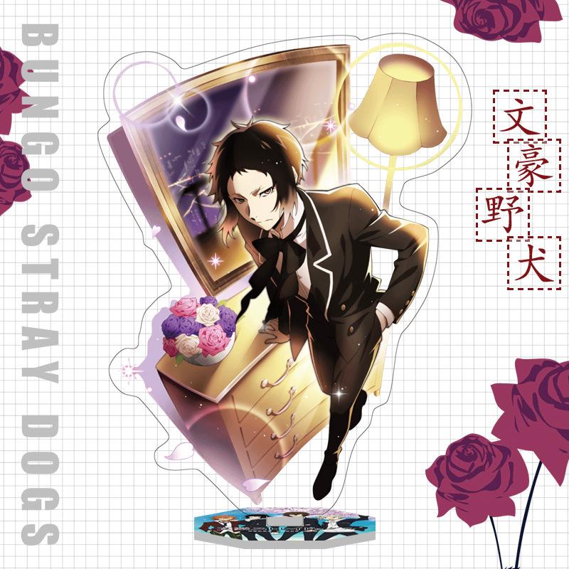 Japan Bungo Stray Dogs Anime Figur Acryl Stand Modell Spielzeug Dazai Osamu Nakahara Chuuya Ryunosuke Akutagawa Schreibtisch Dekor