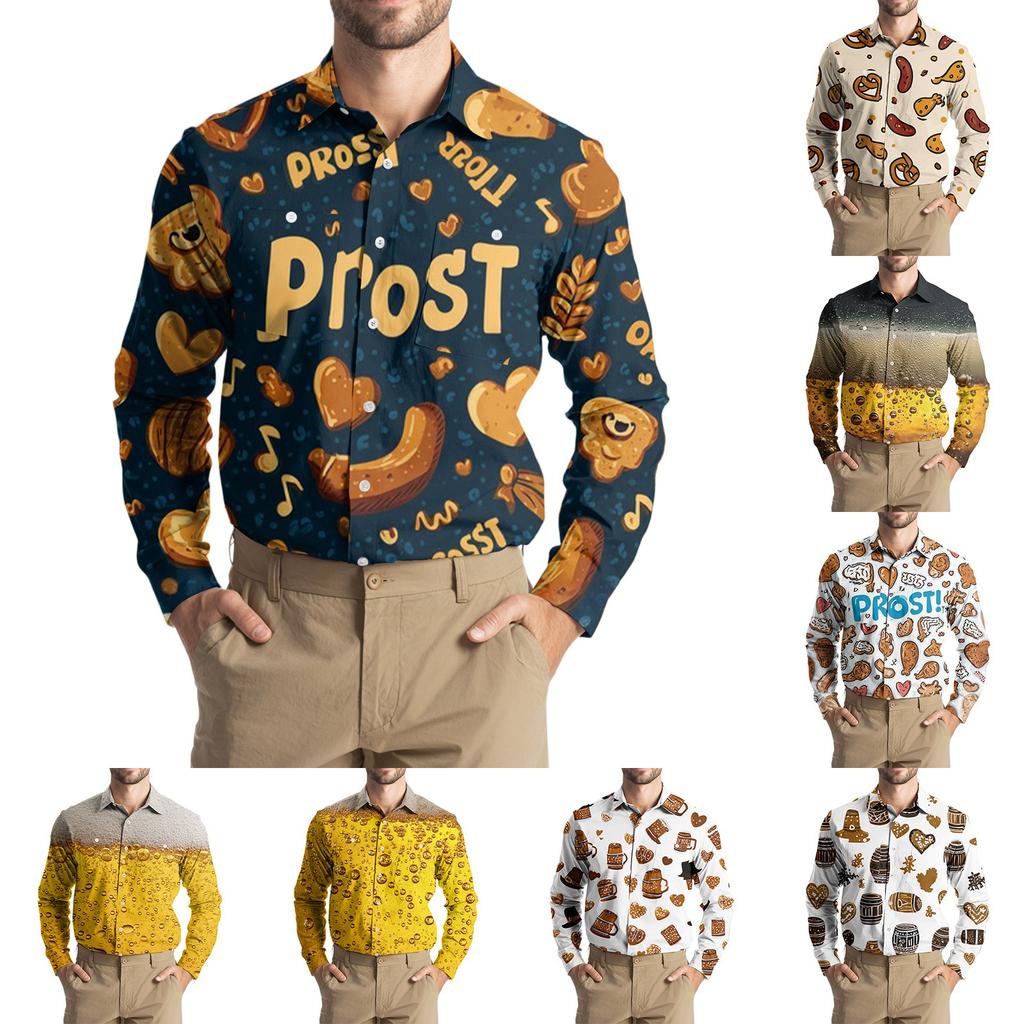 Men's Loose And Casual Long-sleeved Shirt