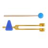 136.1HZ Aluminum Alloy Tuning Fork Sound Healing Therapy Tuning Fork with HammerLuxury Gold