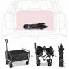 Large Foldable Beach Travel Cart with Trailer 120L