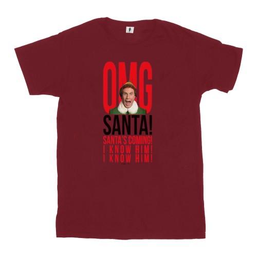 Elf Womens/Ladies OMG Santa I Know Him Cotton Boyfriend T-Shirt