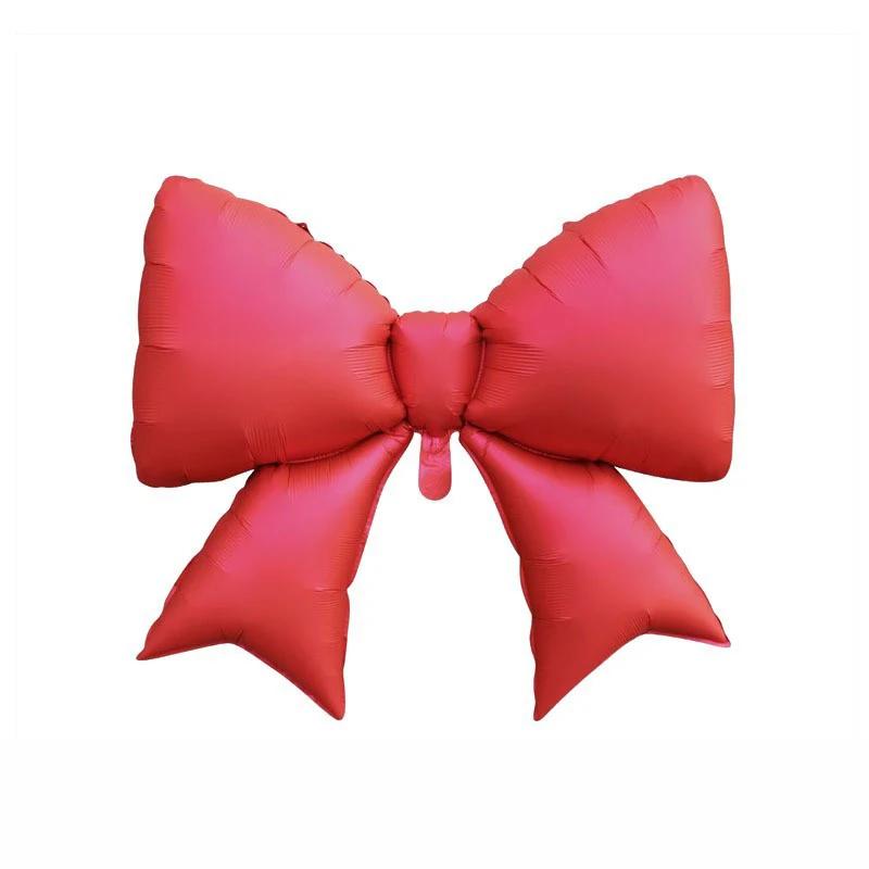 Large Size Matte Bow Aluminum Foil Balloon Christmas Birthday Party Decor Anniversary Baby Shower Photo Prop Children Celebratio