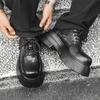 Fashion Luxury and Trendy Men's Thick Soled Shoes High Quality Casual Style Fashion Street Walking Daily Height Increasing Youth Shoes