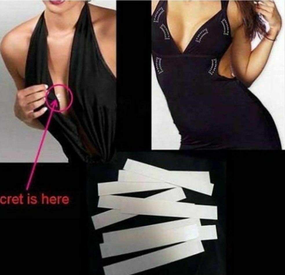 3-9M Waterproof Dress Cloth Tape Double-sided Secret Body Self Adhesive Breast Bra Strip Safe Transparent Clear Lingerie Tape