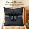 Fighter Jet Enthusiast Cool Cushion Cover Natural Linen Organic Fabric DoubleSided Printing Sofa Home Decor Gift Pillow Case