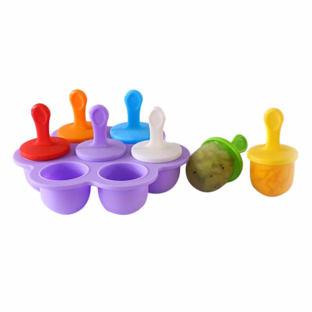 Silicone 7 Hole Popsicle Ice s Classic s Trays Reusable