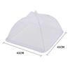 1pc White Square Folding Food Cover Outdoor and Indoor Dust-proof Anti-termite Fly-proof And Insect-proof Food Cover Tools