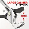 0-35mm/42mm/51mm/75mm Heavy Duty Pipe Cutter with SK5 Steel Blade, Quick Cutting Tool for PPR PVC Aluminum Plastic Water Tube and Metal Pipe Cutting