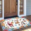 Christmas Pattern Square Area Rug Comfort Indoor Floor Carpet For Home Holiday Gift