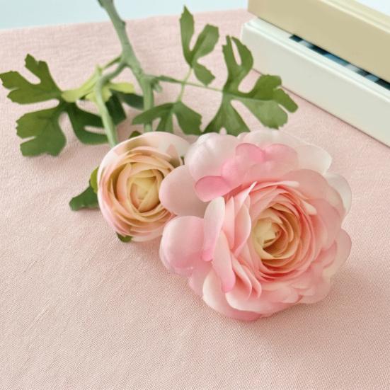 Artificial Peony Flower Realistic Faux Silk Flower with 1 Bloom And 1 Bud for Vase DIY Bouquet Wedding Party Centerpiece Photography Props