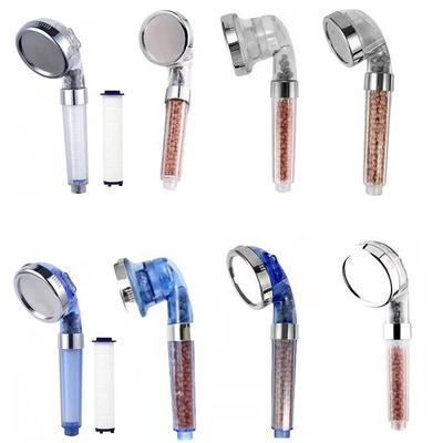 Three-Speed Ion Shower Head with Detachable Hand-Washing Function and Bracket