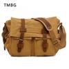 Retro Men's Canvas Shoulder Bag European American Style Men's Crossbody Bag Outdoor Casual Knapsack Father's Day Present