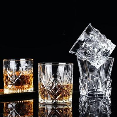 Creative Whiskey Glass for Men and Women In Bars Korean European Thick Crystal Glass for Drinking Water Juice Alcohol Cup Set