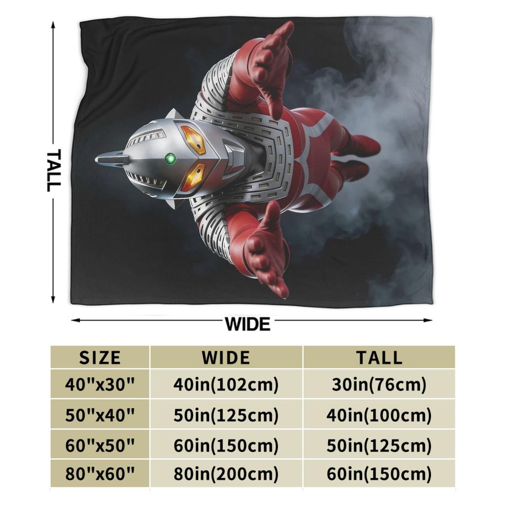 ULTRAMAN Plush Blanket Children Flannel Throw Blanket For Couch Chair Soft Design Quality Bedspread Gift