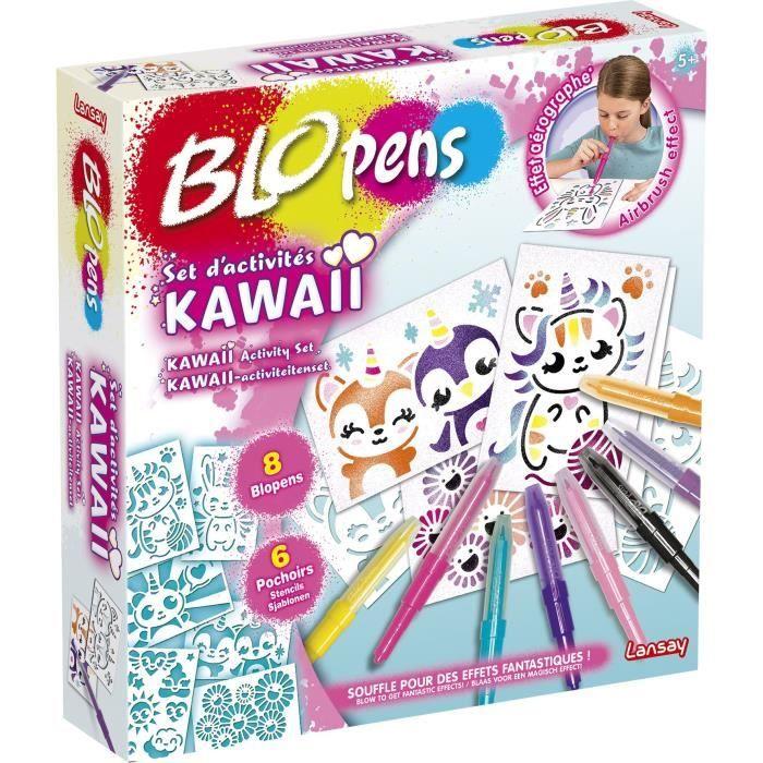 LANSAY - BLOPENS® - Set d'Activités Kawaii - Feutres Fantastiques - Dès 5 ans