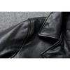 Chinese Size Long Men Leather Coat Genuine Soft Cow Leather Classic Double Breasted Turn Down Collar Leather Jackets For Men Clothing Autumn