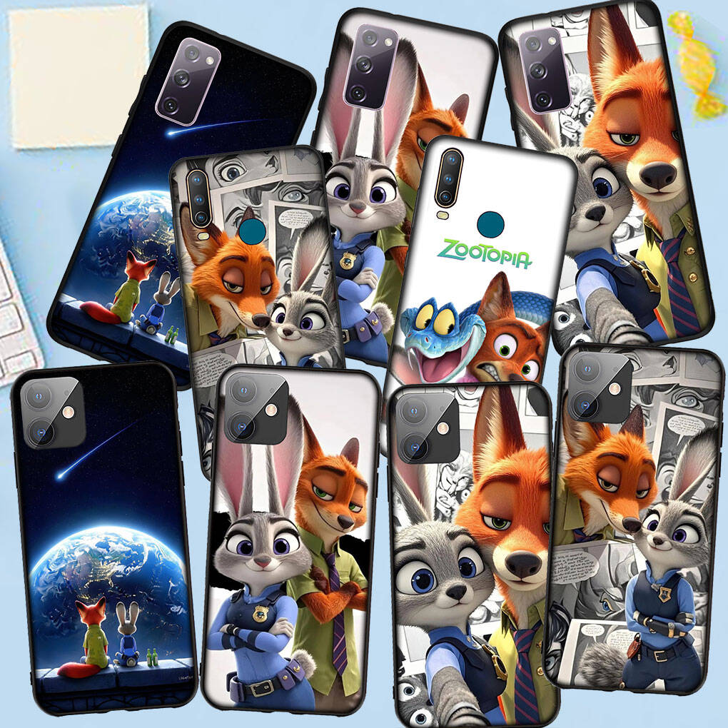 Phone Case for iPhone 17 16 15 Plus Huawei P30 P20 Lite Y9 Redmi Note 14 12 11 13 Pro Max OPPO A60 A80 A40 A18 Nick Garys Judy Comics Zootopia 2 Cover