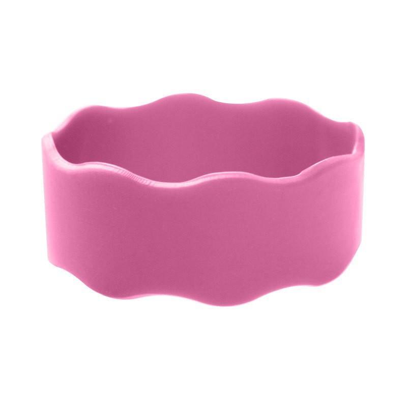 1Pcs Flexible Anti-Slip Cup Grip Wrap Water Bottle Decor Strap Personalized Name Custom Silicone Tumbler Sleeve Band For Party