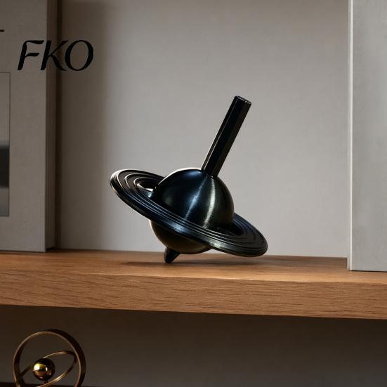 Solid Base Gyroscope Model 3D Printed Gyro Toy, with Integrated Counterweight Base, Stable Desktop Decoration Unique Office Decor Ornament,