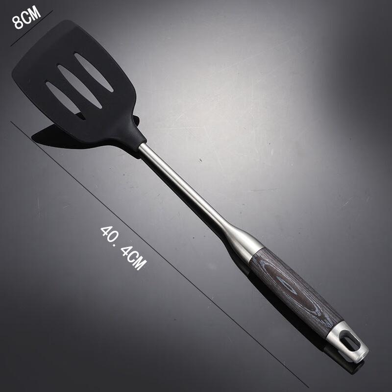 

ZISIZ Wenge Wood & Silicone Spatula Set