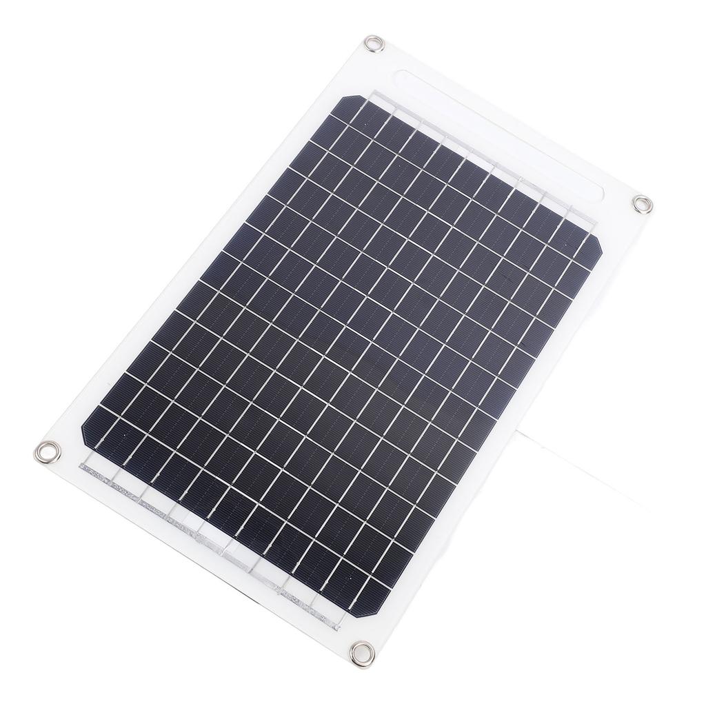 10W Bærbart Solcellepanel 5V Monokrystallinsk Silisium IP65 Vanntett Type C Solcelleladerpanel