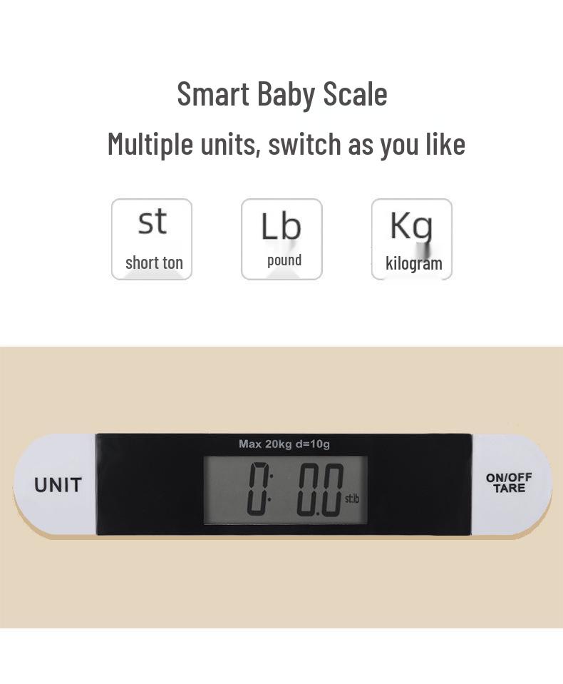 Electronic Baby and Pet Scale - 20kg Capacity for Newborns and Pets
