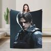 Leon Kennedy Resident Evils Blanket Quality Soft Warm Bedding Throws Spring Children Living Room Graphic Bedspread
