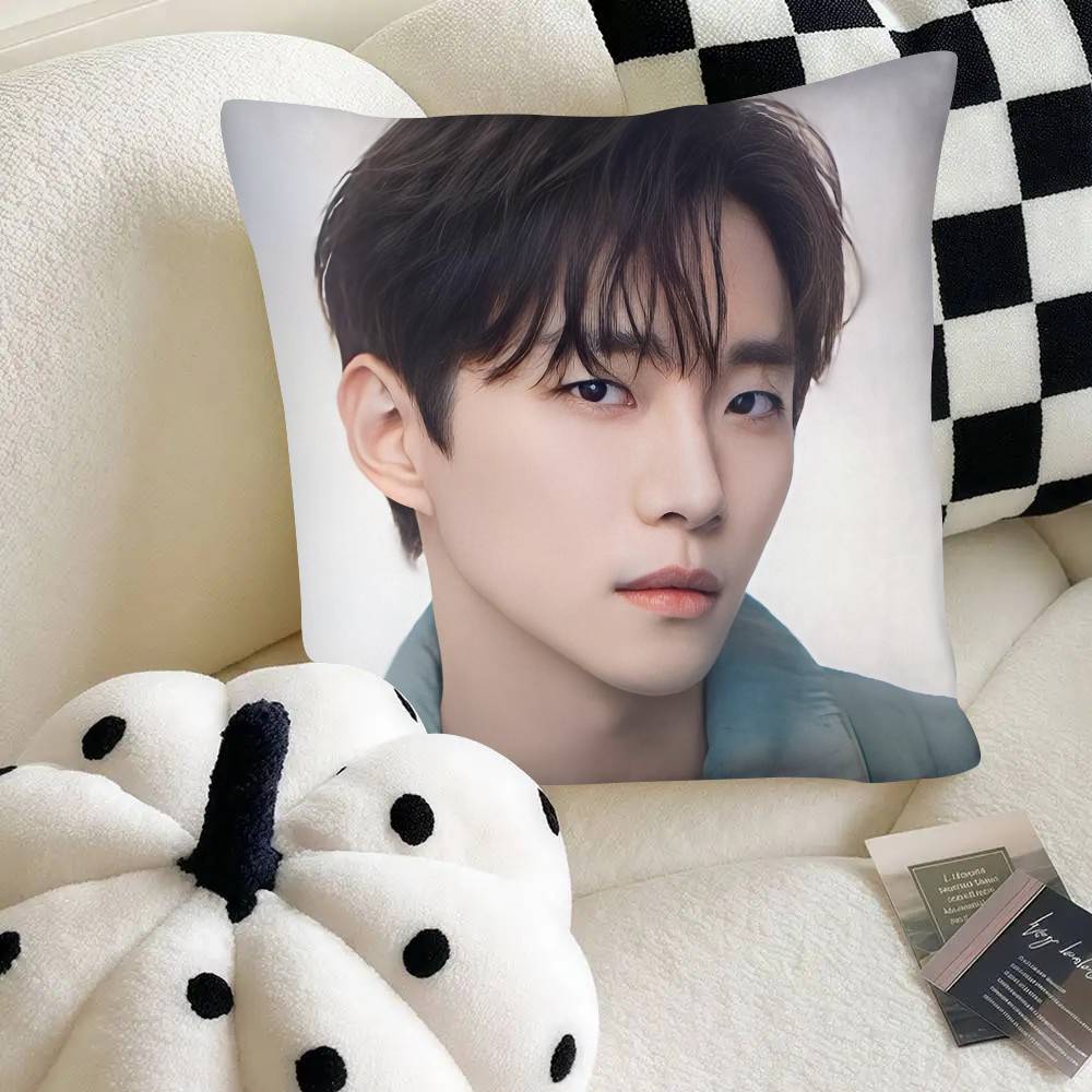 Singers Actors Kpop Lee Junho Pillow Case Fashion Square Pillowcase Bedroom Sofa Room Ins Decoration Leisure