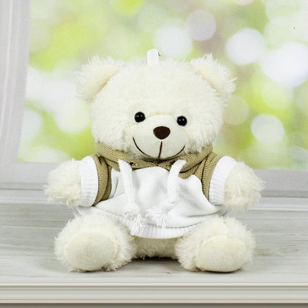 Charming Teddy Bear Keychain Plush Doll - Dressed Up Couple Backpack Ornament Gift