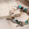 Elastic Bracelet Multi-color Beaded Bracelet Souvenir Bohemian Festival Crushed Stone 1pc Irregular Vacation Women Personality Daily Wear  Accessories