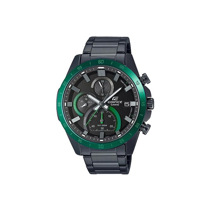CASIO Men EDIFICE Black Watch EFR-571DC-1AV EFR-571DC-1AV Black Green Watch Case
