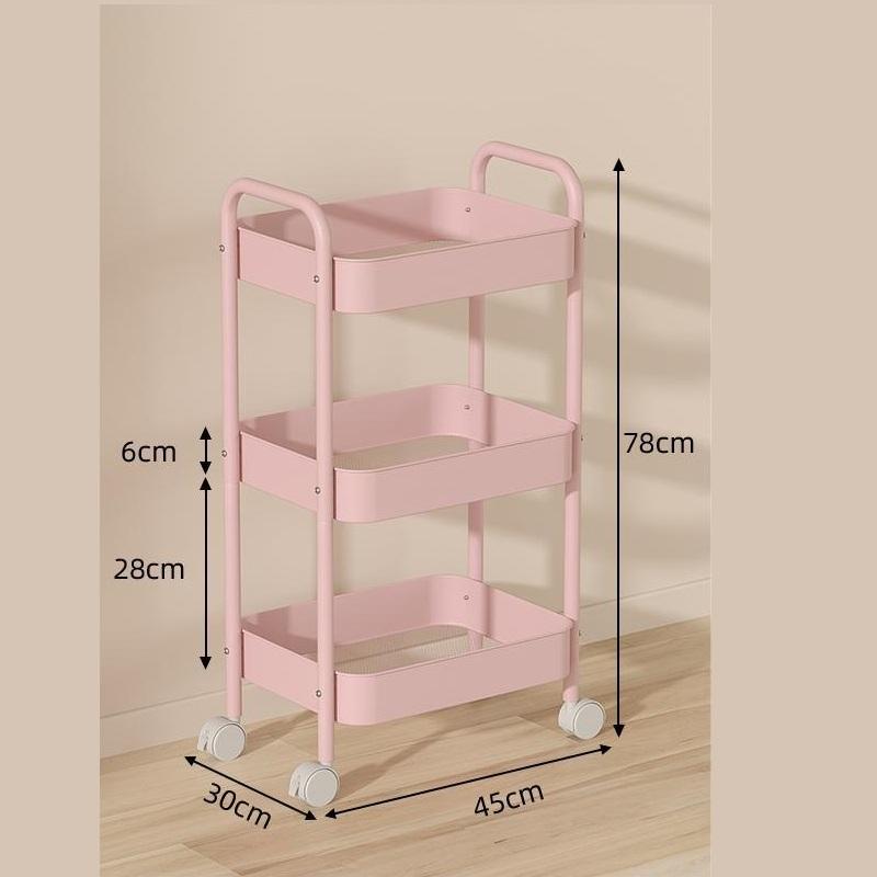Multifunctional Rolling Storage Cart Storage Shelf