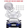 6-Piece Car Sunshade Set: Front, Rear & Side Window Sun Visors with Suction Cups for Interior Sun Protection & Heat Insulation.