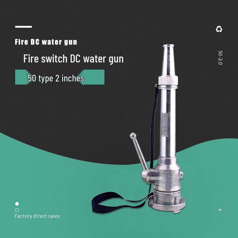 2.5-Inch Straight Stream Fire Hose Nozzle with Buckle, Agricultural Sprinkler, and Water Pipe Connector Switch