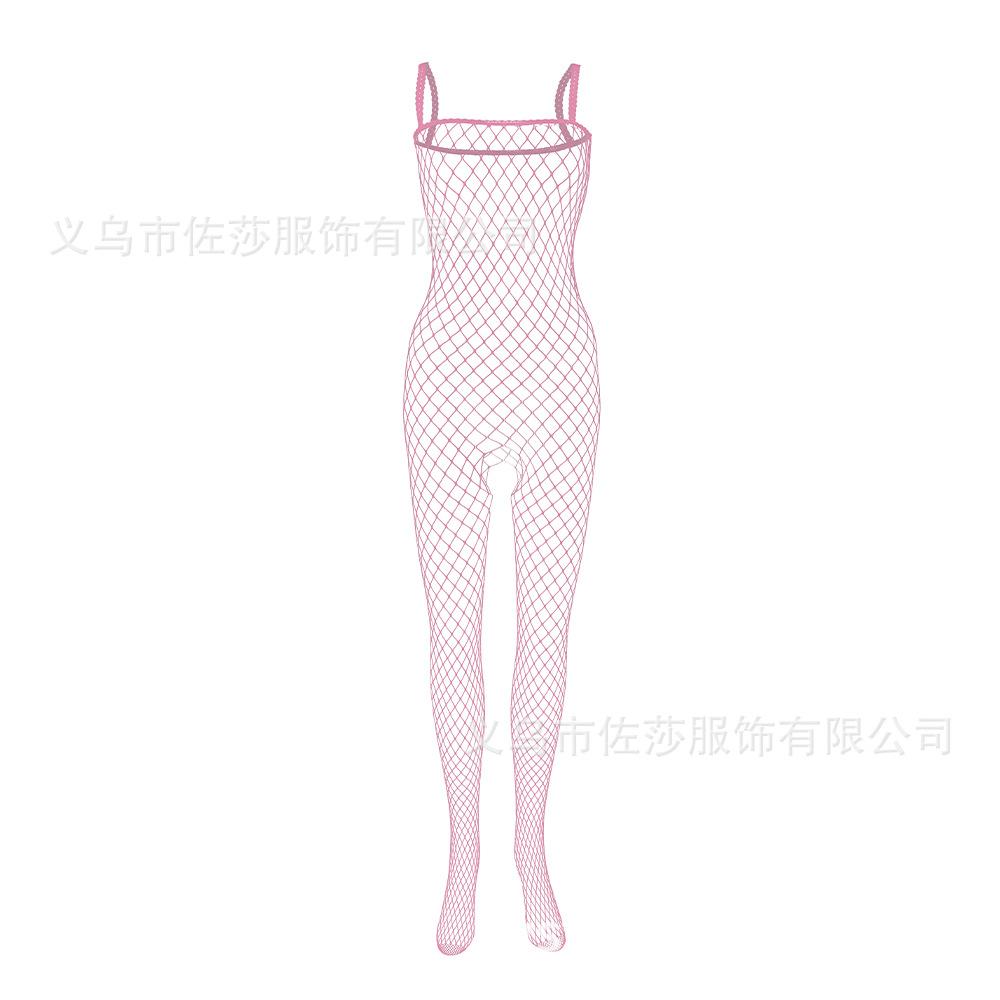 Sexy lingerie sexy suspenders big mesh leakage cute