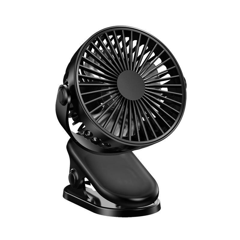 USB Rechargeable Silent Clip-On Fan: Portable Mini Desktop with Strong Airflow