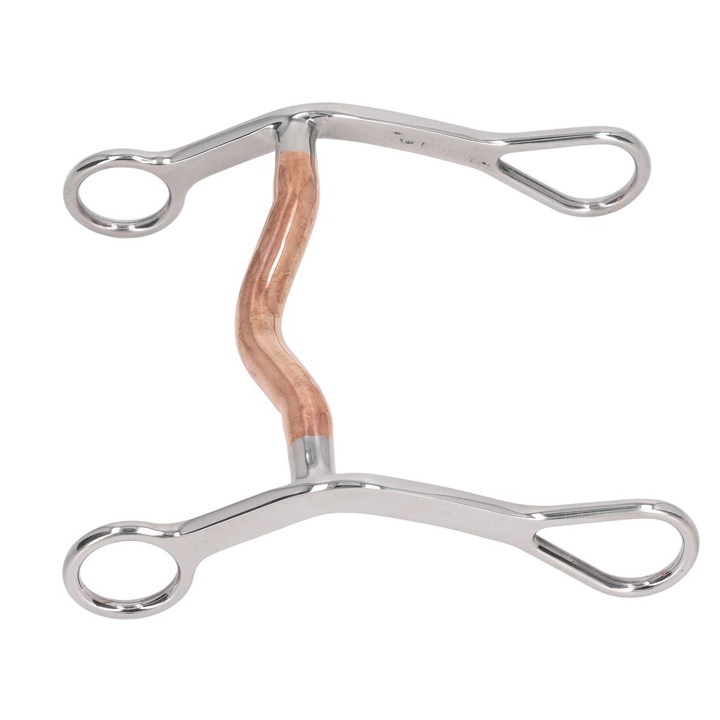 Horse Mouth Bit Stainless Steel Horse Breaking Bit Wear Resistant Corrosion Resistant Horse Snaffle Bit for Farm