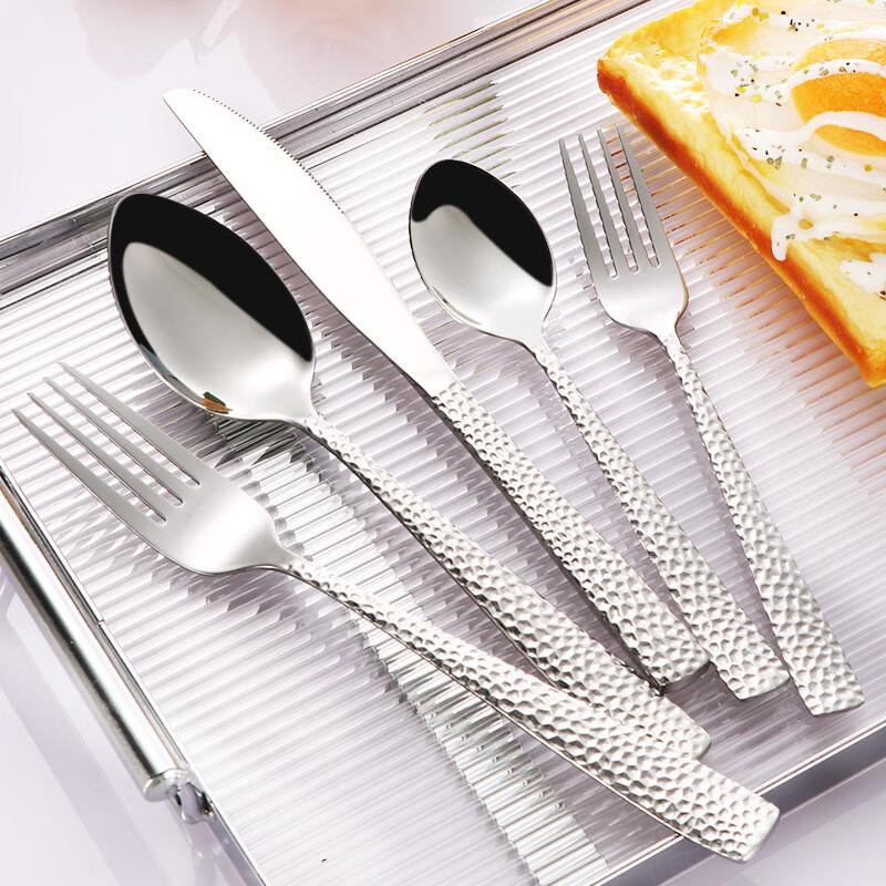 Hammered Pattern Stainless Steel Dinner Knife